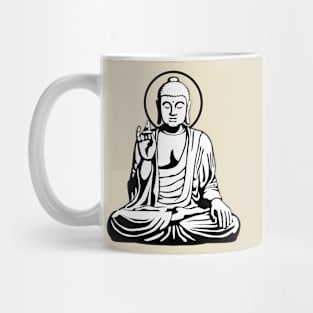 Young Buddha (black white) Mug